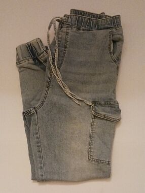 Steve Madden Faded Light Blue Denim Jogger Jeggings